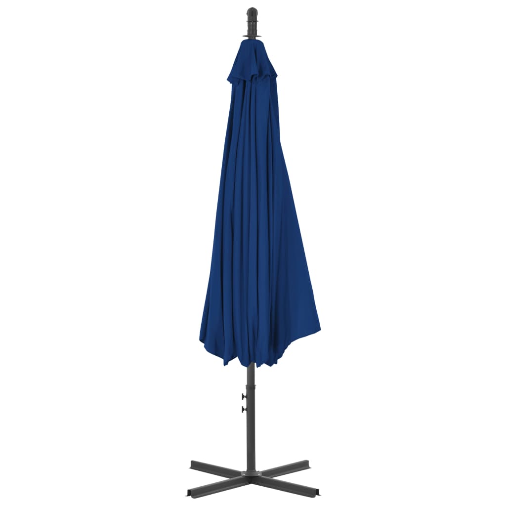 Vidaxl Floating parasol with steel pole 300 cm azure blue