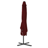 VIDAXL -Parasol mit Stahlpol 250x250x230 cm Bordeaux rot