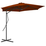 Vidaxl -parasol med stålstang 300x230 cm terrakotta -farget