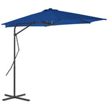 Vidaxl Parasol with steel pole 300x230 cm blue