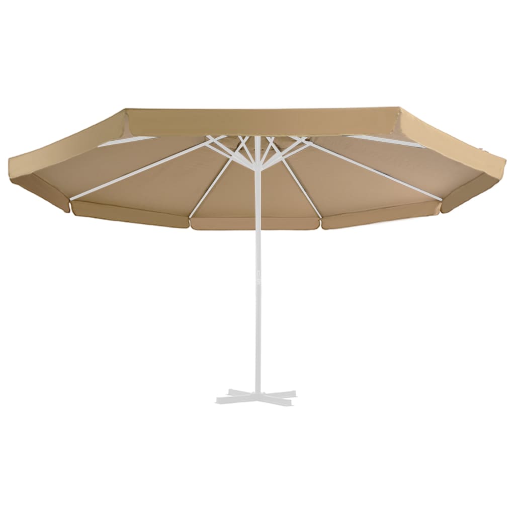 Vidaxl erstatningsklut for parasol 500 cm taupe