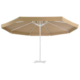 Vidaxl replacement cloth for parasol 500 cm taupe