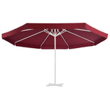 Vidaxl erstatningsklut for parasol 500 cm Bordeaux rød