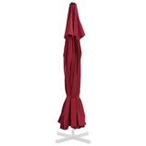 Tissu de remplacement Vidaxl pour parasol 500 cm Bordeaux rouge