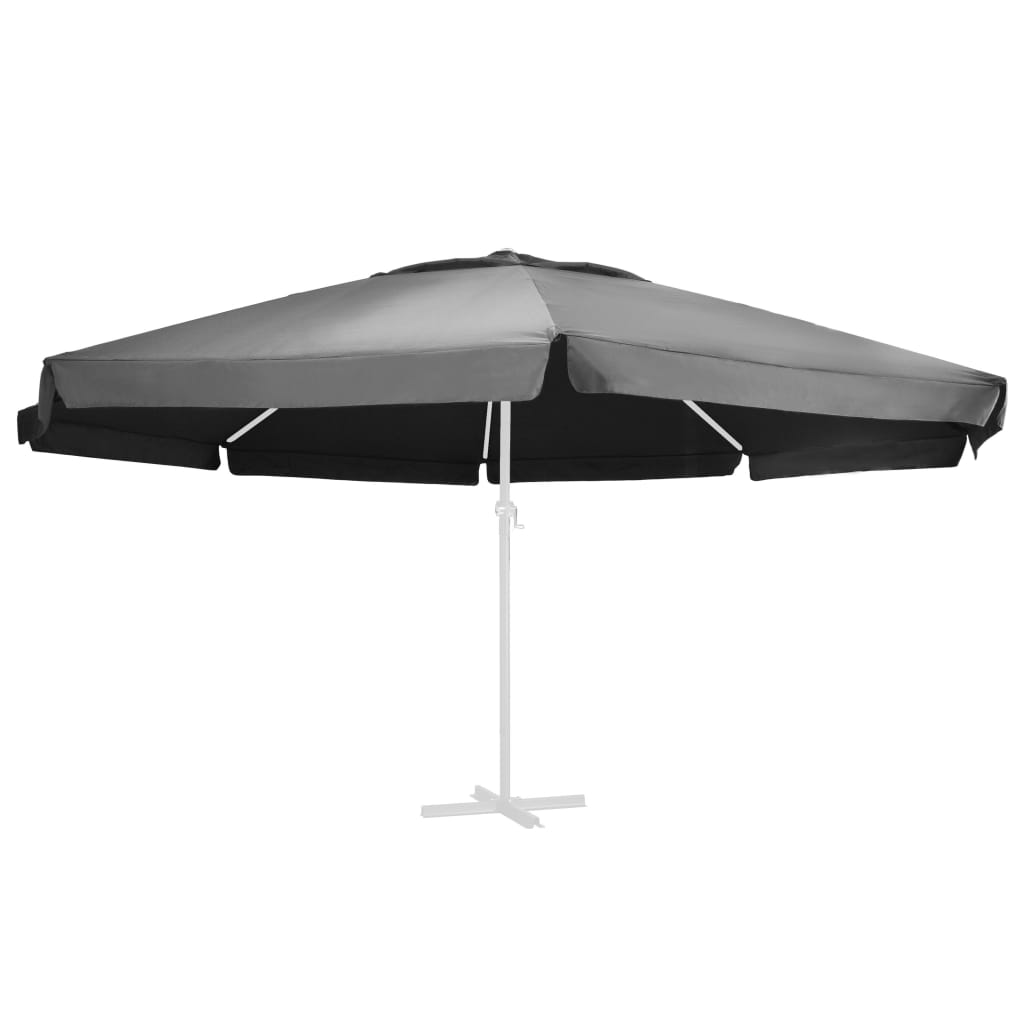 Tissu de remplacement Vidaxl pour parasol 600 cm anthracite -colored