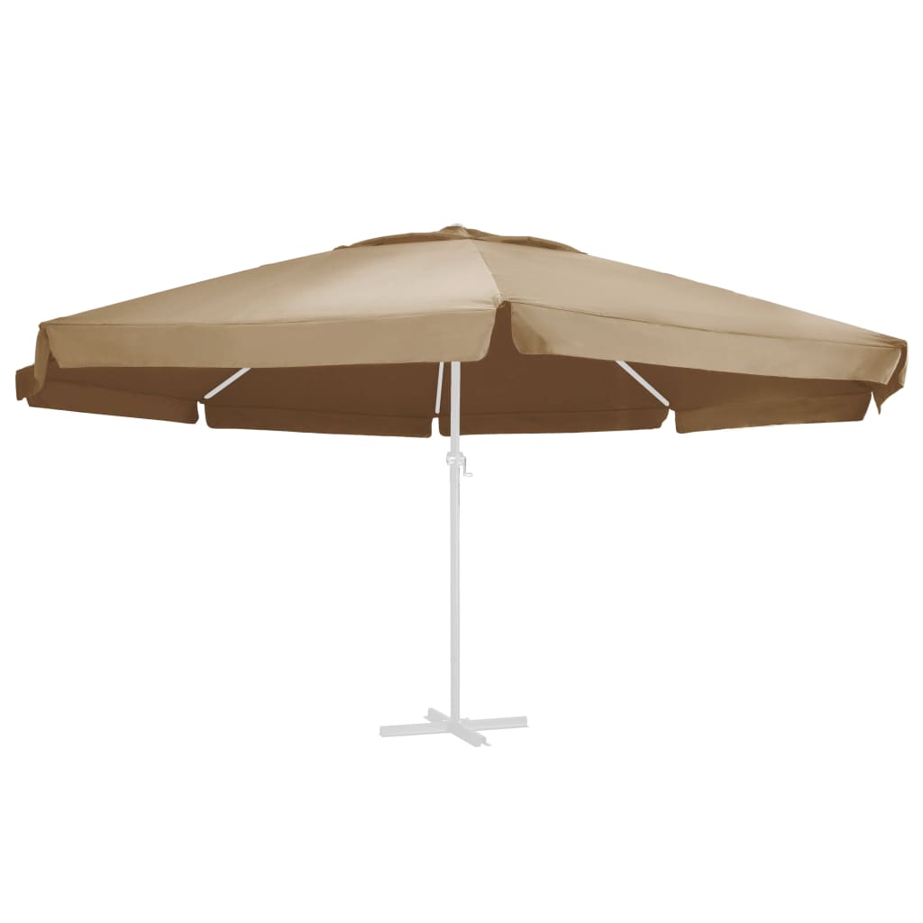 Vidaxl replacement cloth for parasol 600 cm taupe