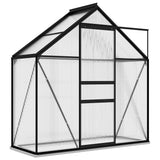 Vidaxl Gartengewächshaus 1,33 m² Aluminium Anthrazit