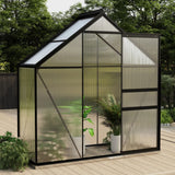Vidaxl Gartengewächshaus 1,33 m² Aluminium Anthrazit