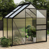 Vidaxl Gartengewächshaus 2,47 m³ Aluminium Anthrazit