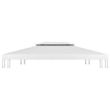 VIDAXL BESTETREACH 2-LAGE 310 G M² 4x3 m Weiß