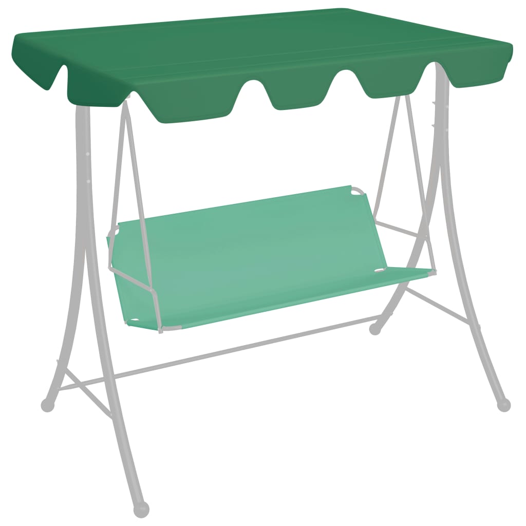 Vidaxl Replacement Slip til Swing Bench 188 168X145 110 CM Green