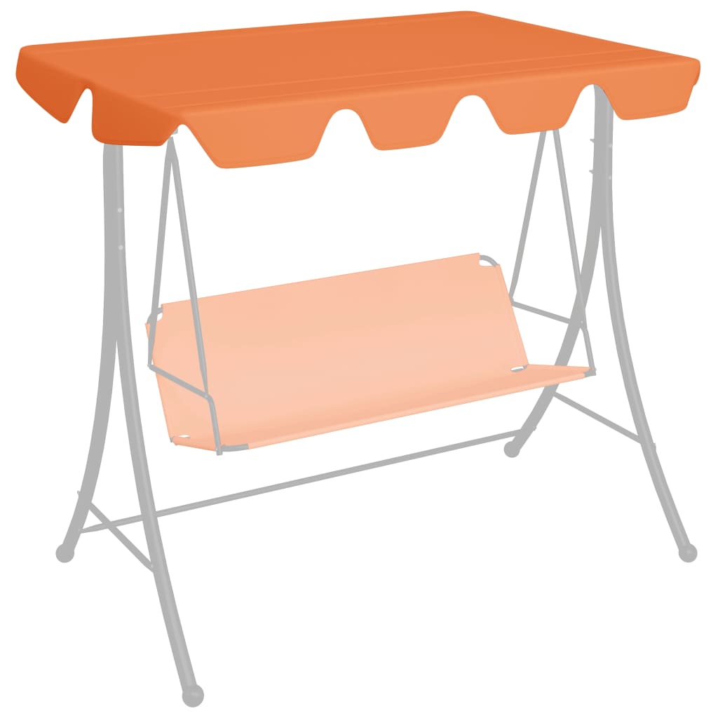 Náhradní skluz Vidaxl pro Swing Bench 188 168x145 110 cm oranžový