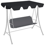 Vidaxl Slip de remplacement pour le banc de swing 188 168x145 110 cm noir