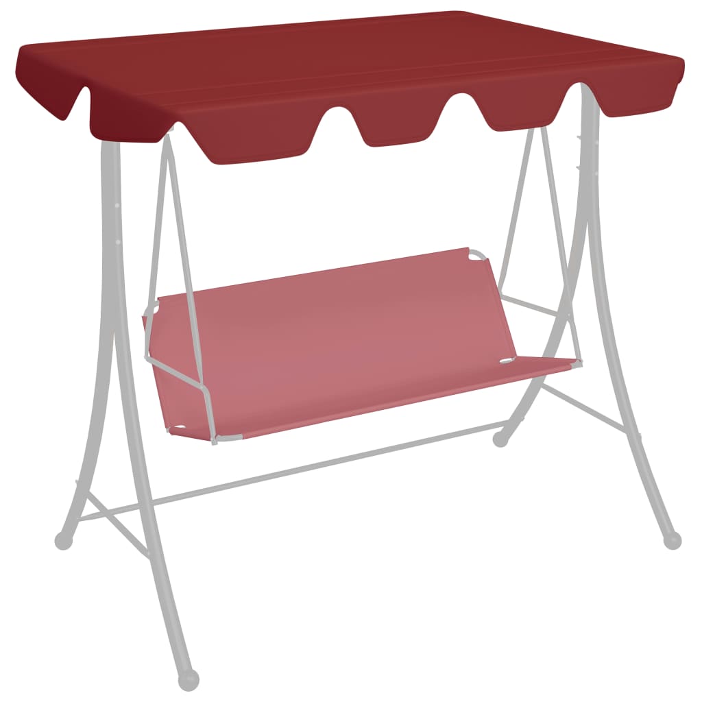 VidaXL replacement slip for swing bench 188 168x145 110 cm wine red