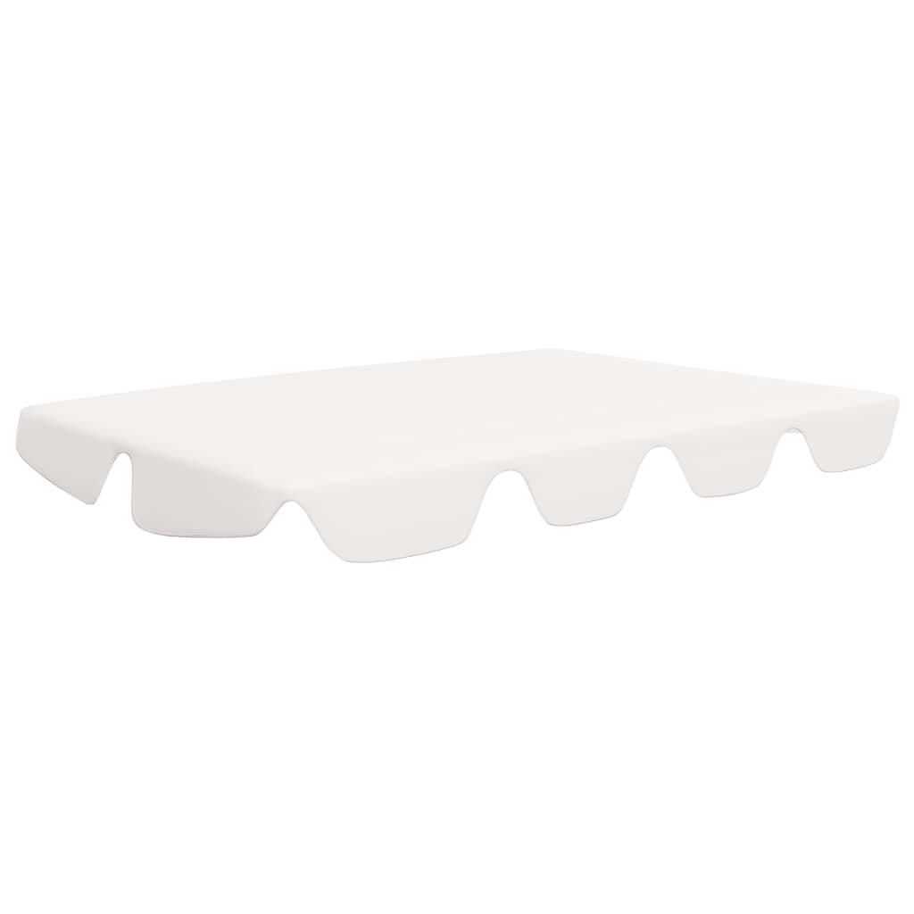 Vidaxl Slip de remplacement pour le banc de swing 188 168x145 110 cm blanc