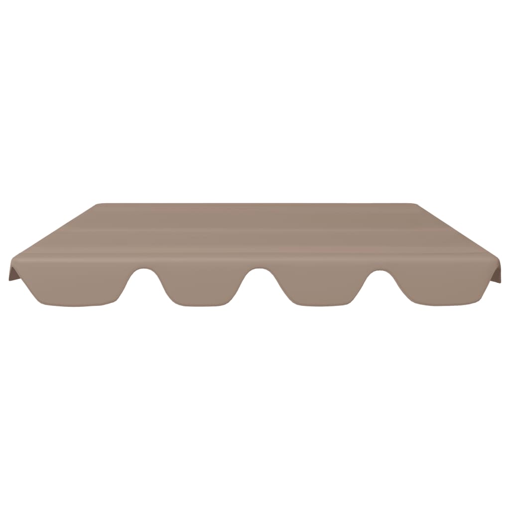 Vidaxl Slip de remplacement pour le banc de swing 150 130x105 70 cm taupe