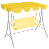 Deslizamiento de reemplazo de Vidaxl para el banco swing 150 130x105 70 cm amarillo