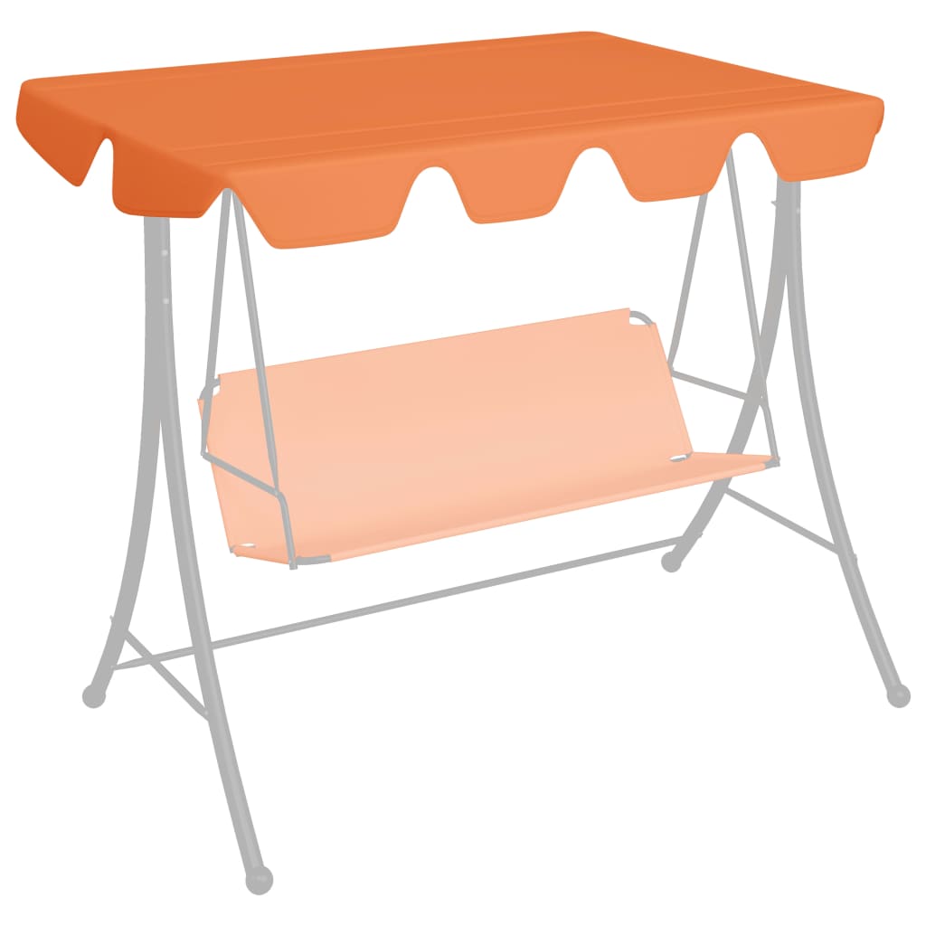 VidaXL replacement slip for swing bench 150 130x105 70 cm orange