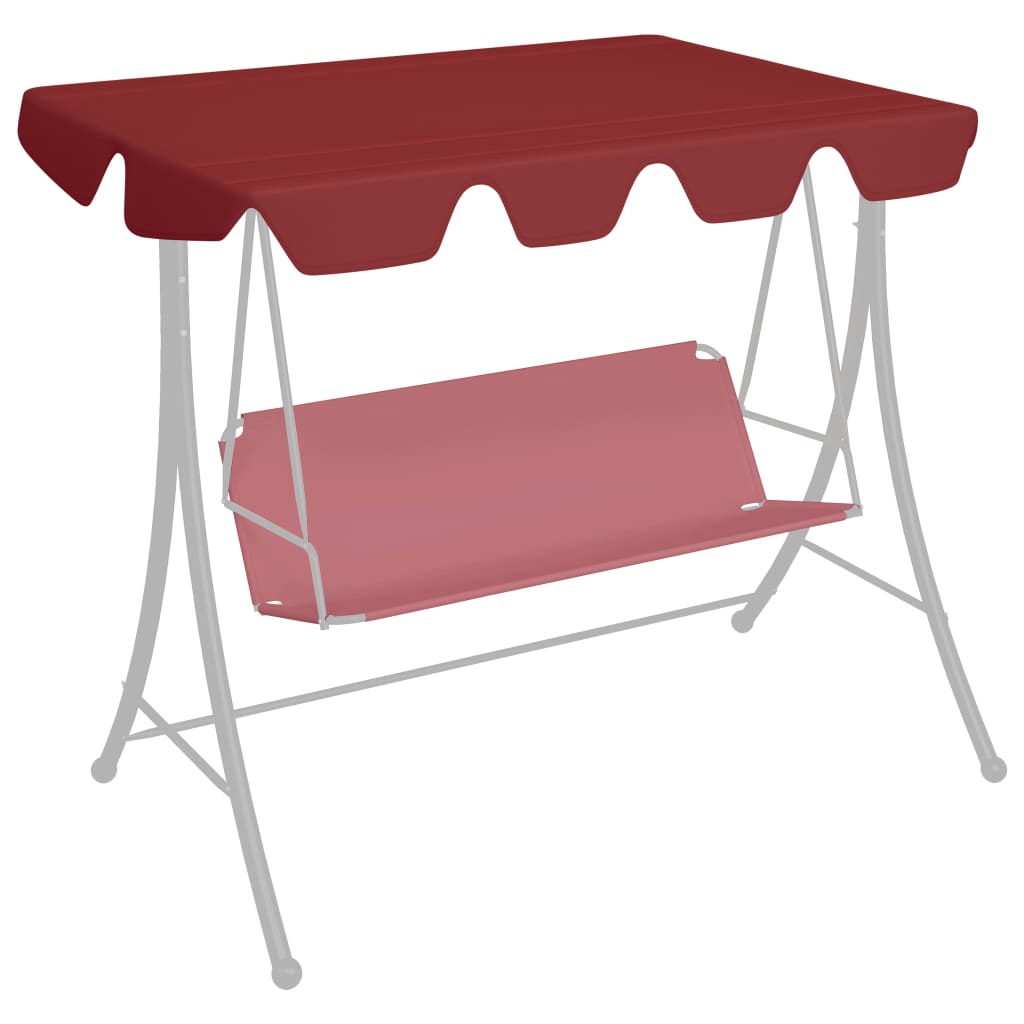 Vidaxl Udskiftning Slip til Swing Bench 150 130x105 70 cm Vinrød