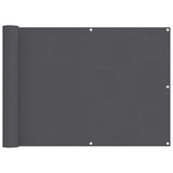 VIDAXL -Balkon -Bildschirm 75 x 500 cm Oxford Stoffanthrazit