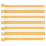 Vidaxx Balkonschirm 75x500 cm Oxford-Stoff weiß und gelb