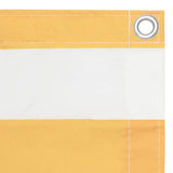 Pantalla de balcón Vidaxl 90x300 CM Oxford Fabric White and Yellow