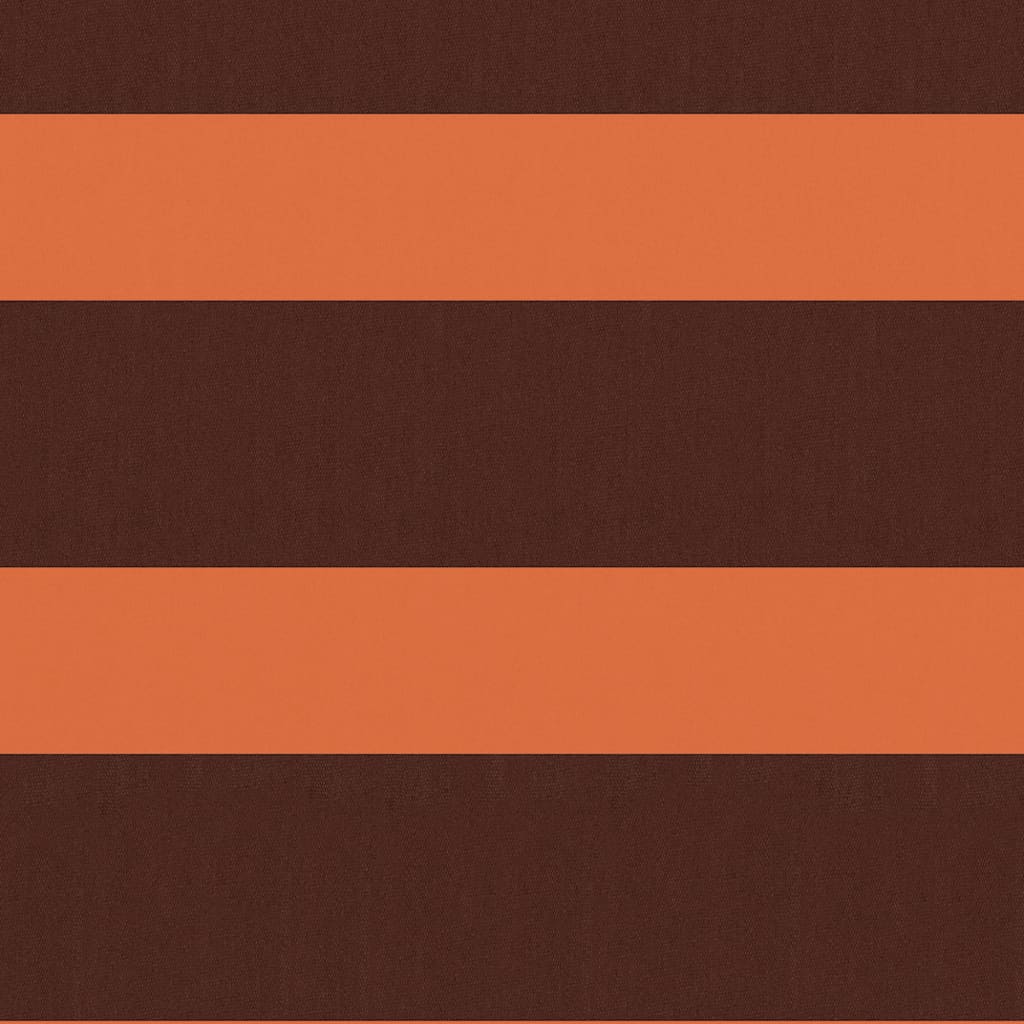 Vidaxl Balkon Bildschirm 90 x 500 cm Oxford Fabric Orange und Braun