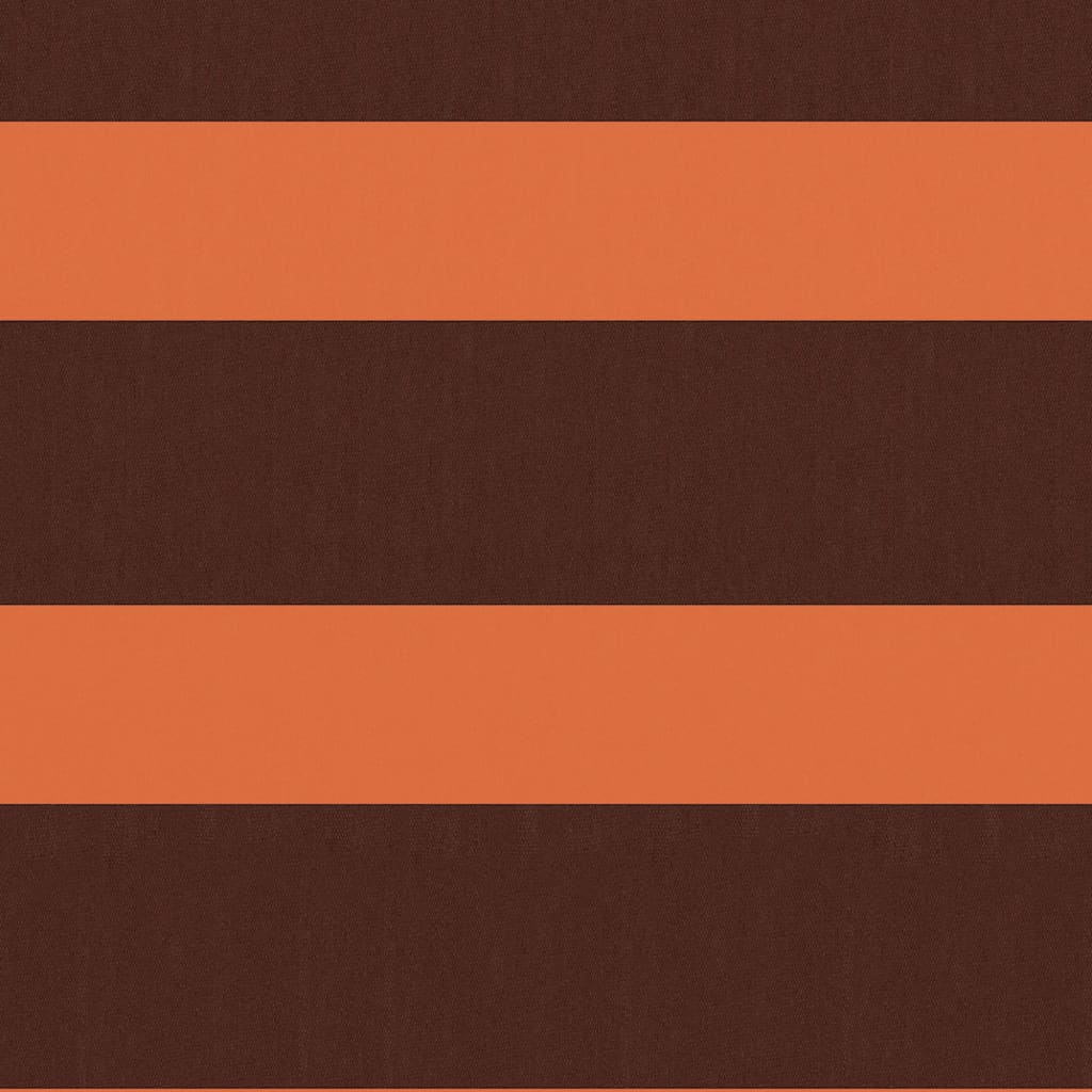 Vidaxl Balkon Bildschirm 90x600 cm Oxford Fabric Orange und Braun