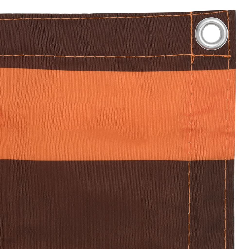 Vidaxl Balcony screen 120x300 cm Oxford fabric orange and brown