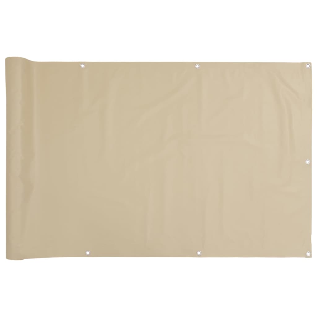 Vidaxl balkongskärm 75x300 cm oxford tyg beige