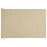 Vidaxl balkongskärm 75x300 cm oxford tyg beige