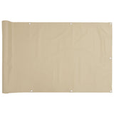 Vidaxl Balkon Bildschirm 90x300 cm Oxford Stoff Beige