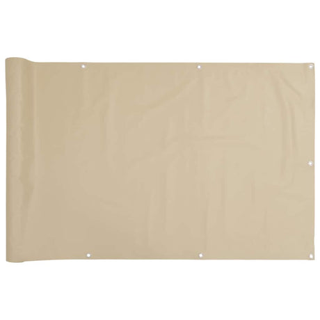 Vidaxl Balkon Bildschirm 120x400 cm Oxford Stoff Beige