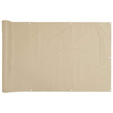 Vidaxl Balkon Bildschirm 120x500 cm Oxford Stoff Beige