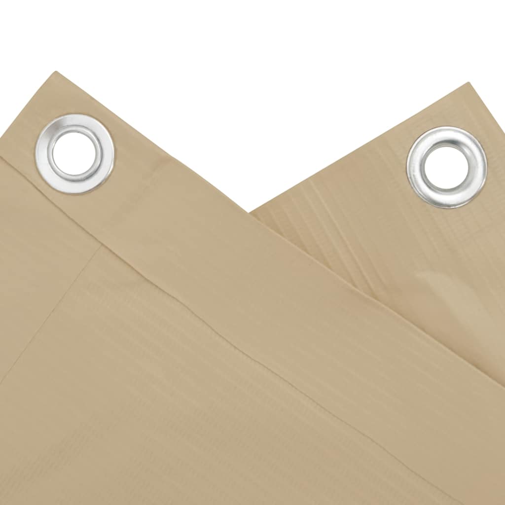 Vidaxl Balkon Bildschirm 120x500 cm Oxford Stoff Beige