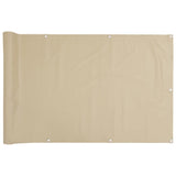 Vidaxl Balkon Bildschirm 120x600 cm Oxford Stoff Beige