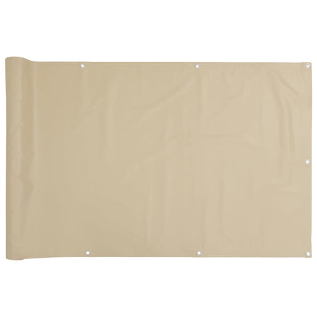 Vidaxl Balkon Bildschirm 120x600 cm Oxford Stoff Beige