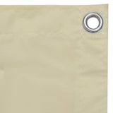 Vidaxl Balkon Bildschirm 75x300 cm Oxford Fabric Crème