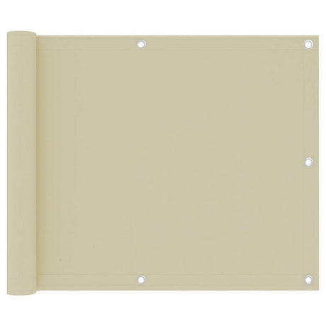 Vidaxl Balkon Bildschirm 75x500 cm Oxford Stoffcrème