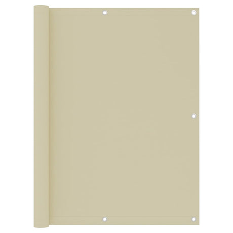 VIDAXL -Balkon -Bildschirm 120x300 cm Oxford Stoffcrème