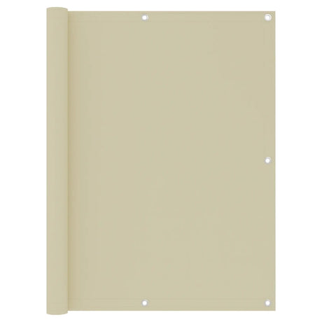 Vidaxl Balkon Bildschirm 120x600 cm Oxford Fabric Crème