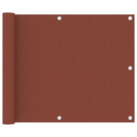 Vidaxl Balkon Bildschirm 75x300 cm Oxford Fabric Terrakotta