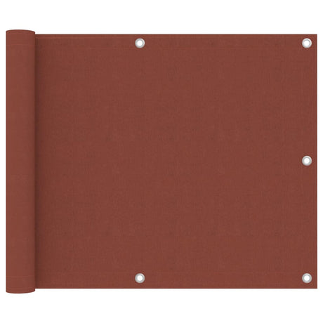 Vidaxl Balkon Bildschirm 75 x 500 cm Oxford Fabric Terrakotta