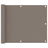 Vidaxl Balkon Bildschirm 75x300 cm Oxford Stofftaupe