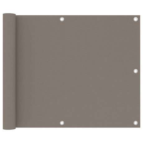 Vidaxl Balkon Bildschirm 75x300 cm Oxford Stofftaupe