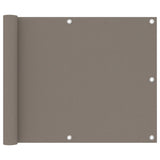 Vidaxl Balkon Bildschirm 75x400 cm Oxford Stofftaupe