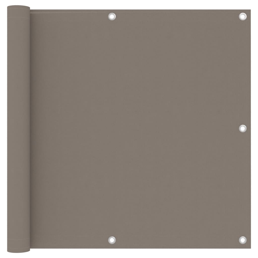 Écran de balcon Vidaxl 90x300 cm Oxford tissu taupe