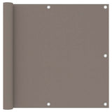 Vidaxl Balkon Bildschirm 90x300 cm Oxford Stofftaupe
