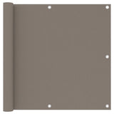 Vidaxl Balkon Bildschirm 90 x 500 cm Oxford Stofftaupe