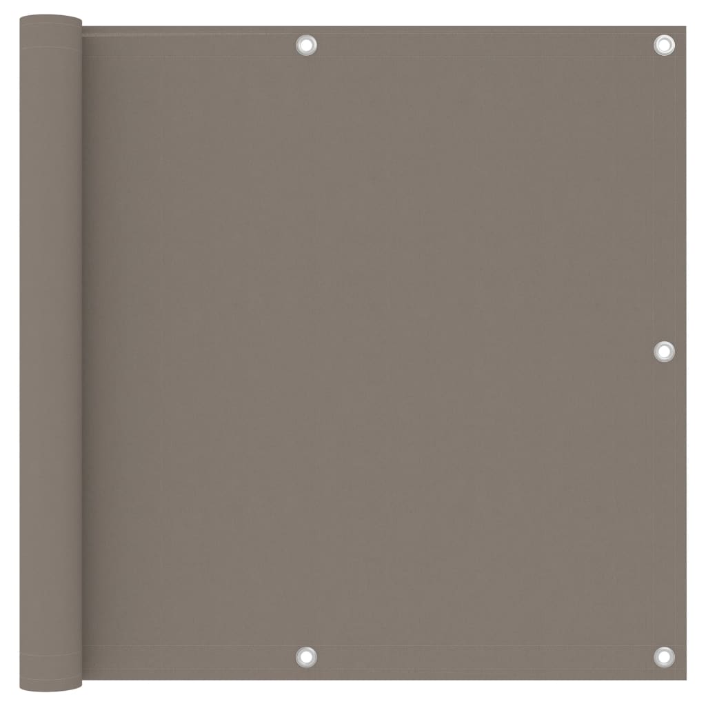 Vidaxl Balcony screen 90x500 cm Oxford fabric taupe